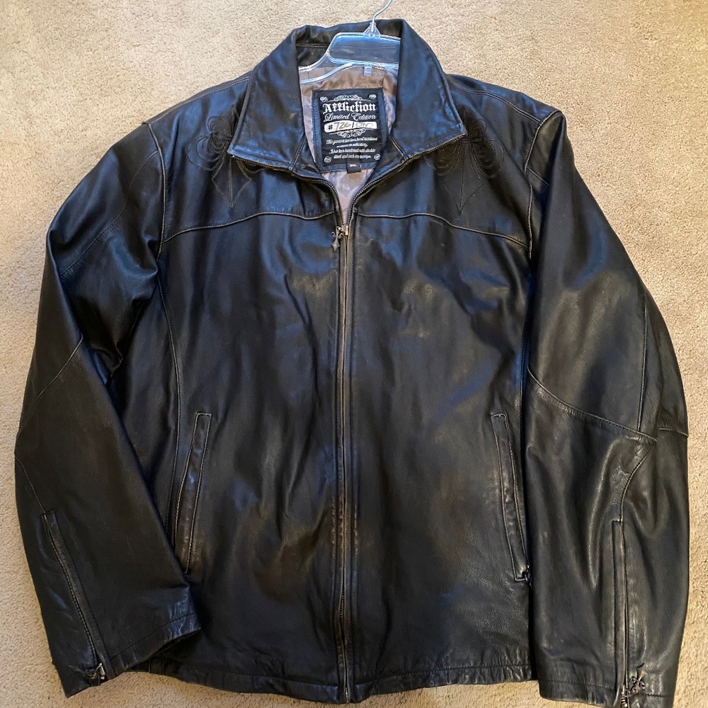 Limited Edition Affliction War Bird Eagle Leather Jacket